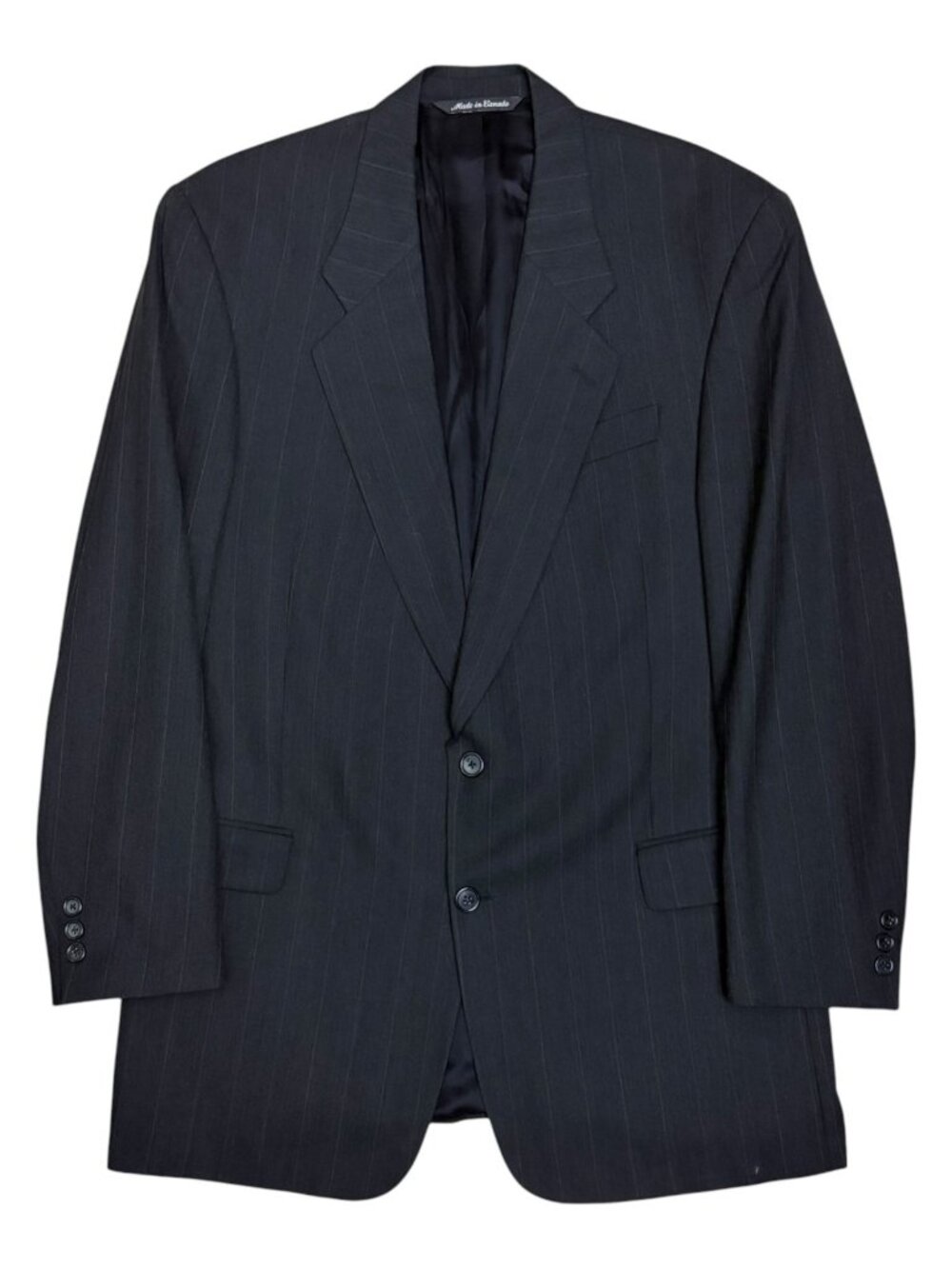 BARNEYS NEW YORK Wool Blazer Sport Coat Gray Luxury Vintage Business Jacket 40L